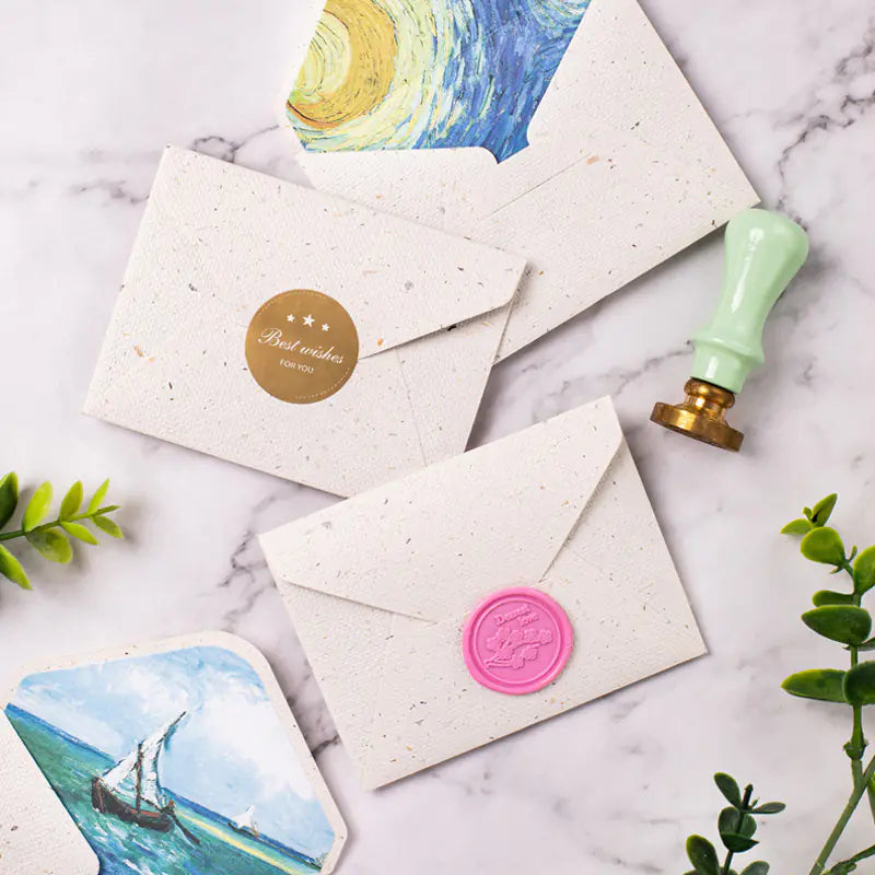 Vintage Artistic Envelopes of Van Gogh Paintings