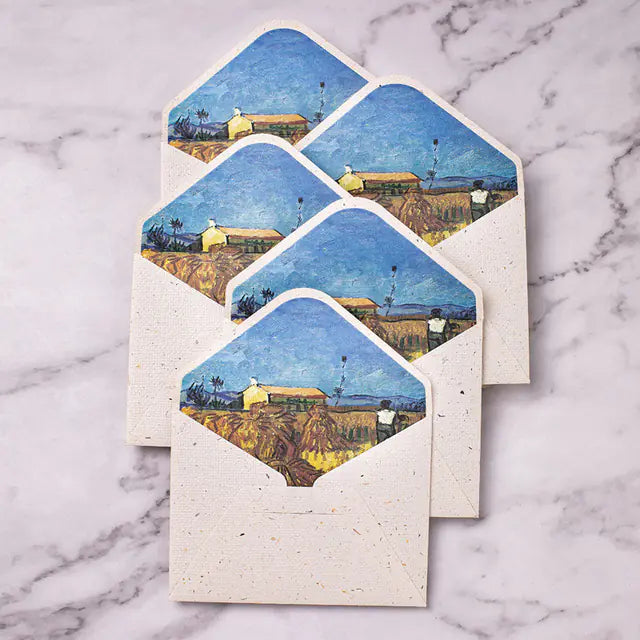 Vintage Artistic Envelopes of Van Gogh Paintings
