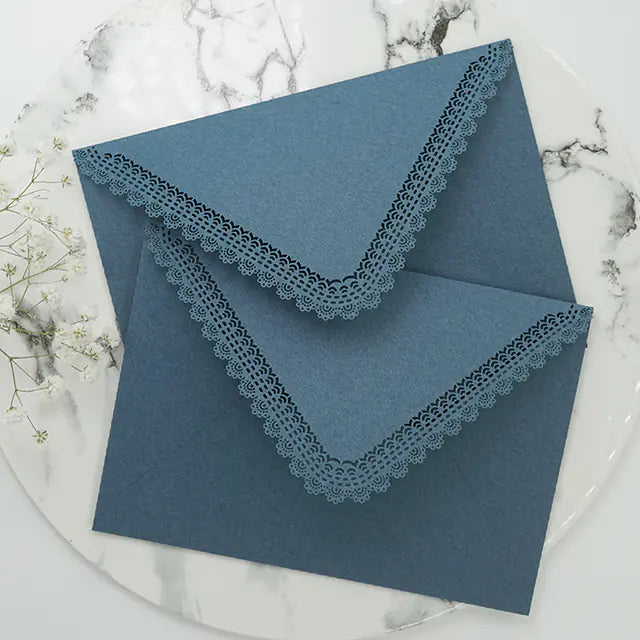 Vintage Hollow Lace Envelopes for DIY Wedding Invites