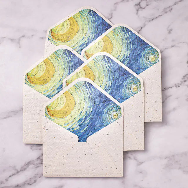 Vintage Artistic Envelopes of Van Gogh Paintings