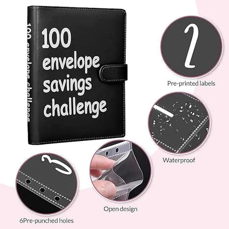 100 Envelopes Saving Challenge Budget Binder