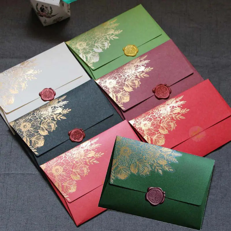 High-Grade Pearl Paper Wedding Envelopes 125x175mm