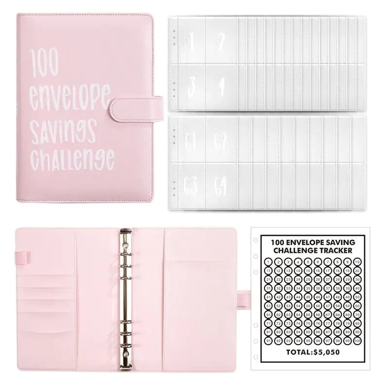 100 Envelopes Saving Challenge Budget Binder
