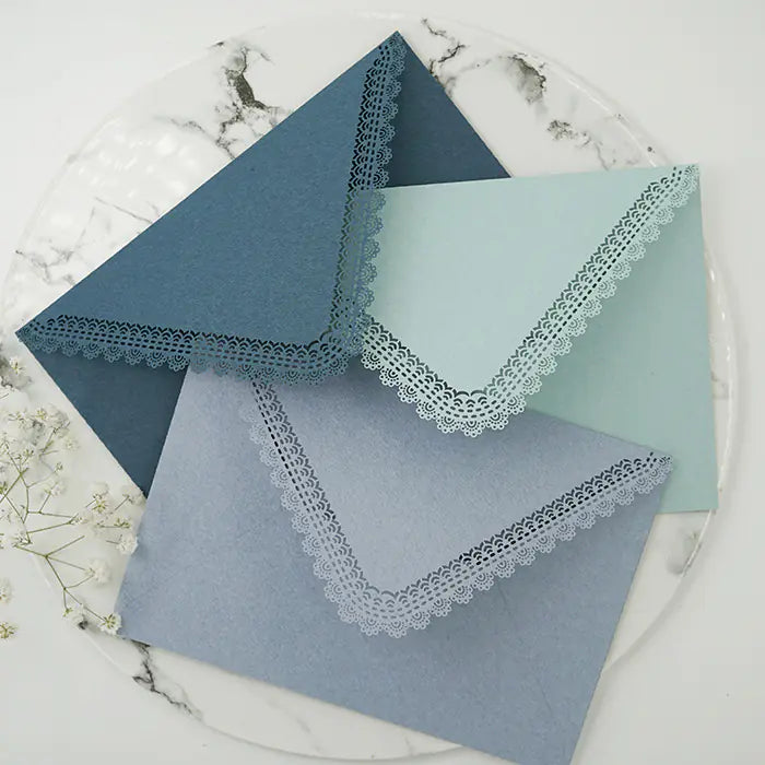 Vintage Hollow Lace Envelopes for DIY Wedding Invites