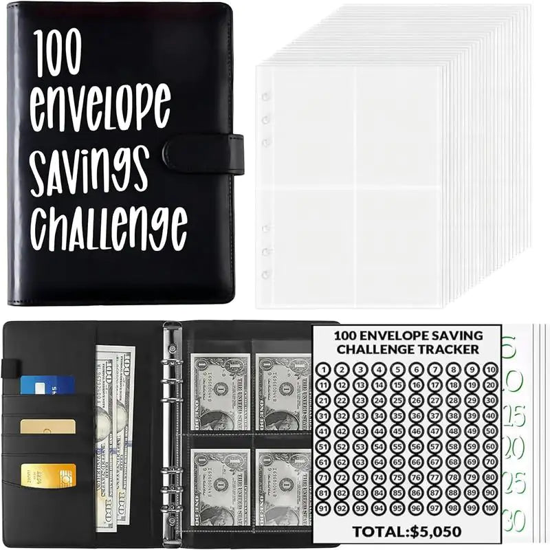 100 Envelopes Saving Challenge Budget Binder