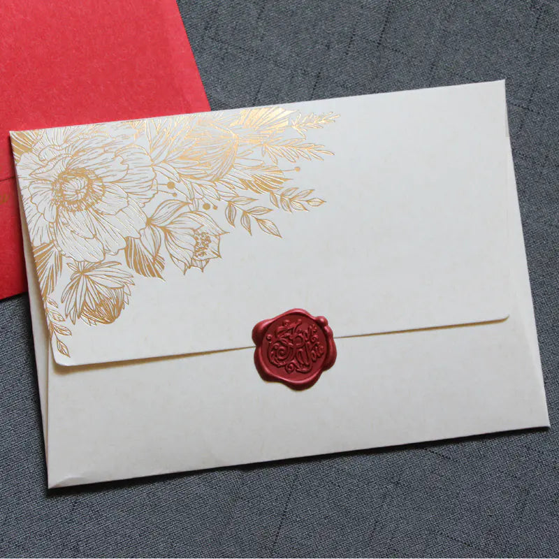 High-Grade Pearl Paper Wedding Envelopes 125x175mm