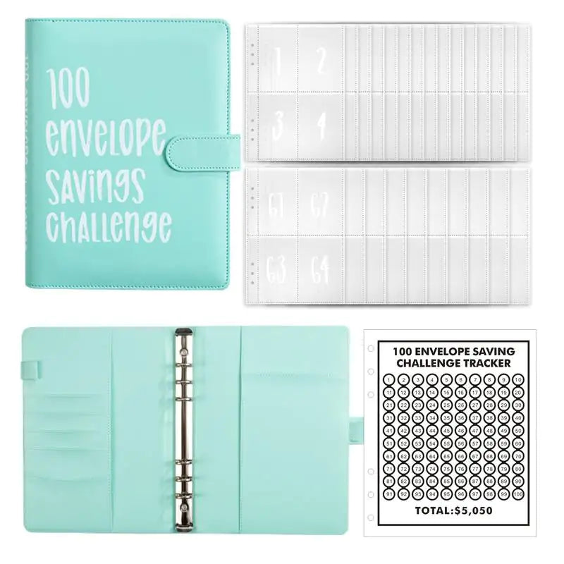 100 Envelopes Saving Challenge Budget Binder