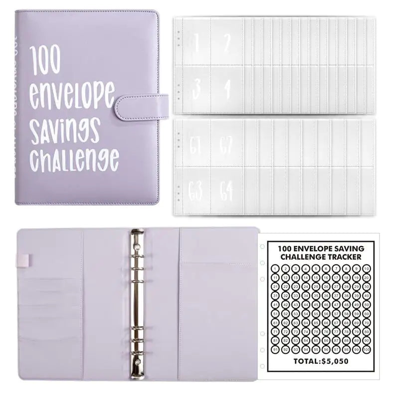 100 Envelopes Saving Challenge Budget Binder