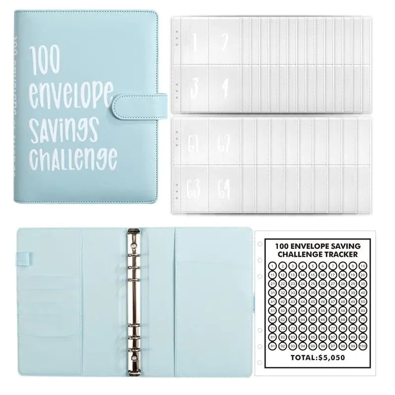 100 Envelopes Saving Challenge Budget Binder