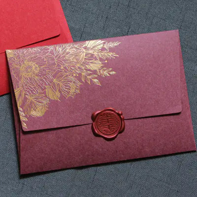 High-Grade Pearl Paper Wedding Envelopes 125x175mm